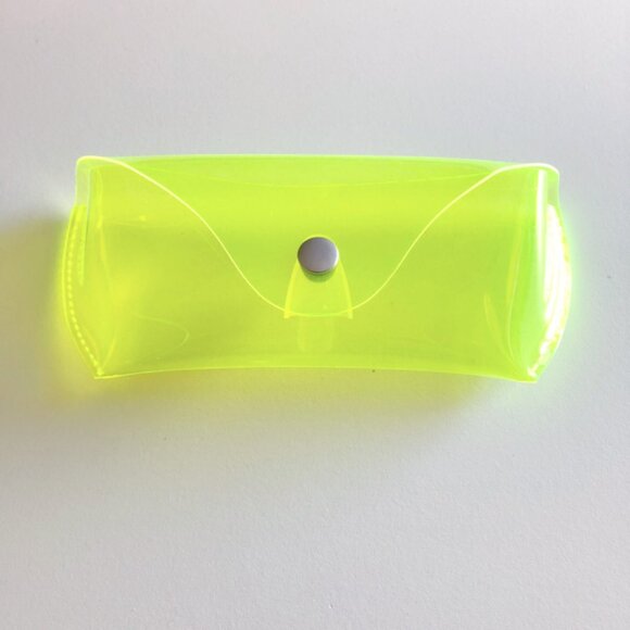 Neon Yellow Jelly Sunglasses Case - Picture 4 of 4